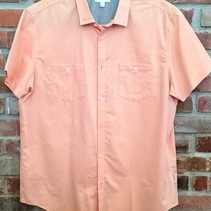 Orange/Peach Calvin Klein Button Down